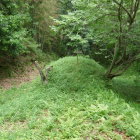 北西堅土塁　堀切
