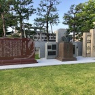 福井大震災の時、復興に尽力した市長像