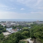 二層目からの景色　近くには学校もあり生徒の掛け声が聞こえた