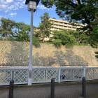 向こう側にそびえるは県庁