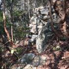 鉈尾山城・大手口西面の石垣