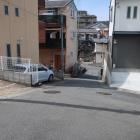 紫野西土居町から天神川沿いを見下ろす