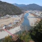 展望台から長良川を見下ろす