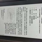 登城口からすぐのパネル