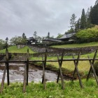 中世の館唐松城と堀