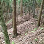主郭背後の三重堀切1