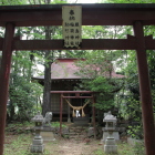 曲輪１に鎮座する神社