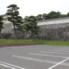 三の丸下段東側高石垣と白土塀、箕輪門脇櫓