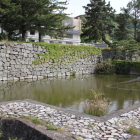 下の城水堀と北面石垣城塁