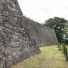 本丸石垣城塁天守台下から北面西端まで