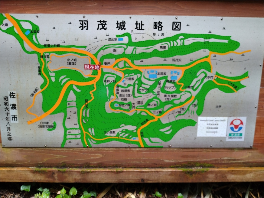 三叉路の縄張り図