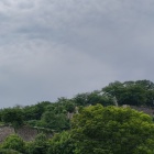 城東地区から見る津山城