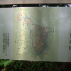 城跡看板の縄張図