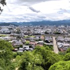 ⑦	櫓台より見た日田市街