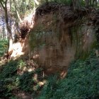 物見台西側の切岸