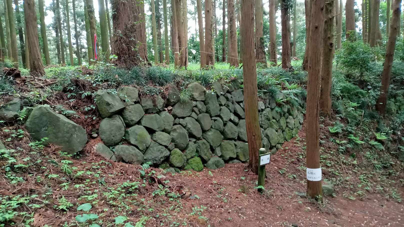 吹貫門跡脇の石垣