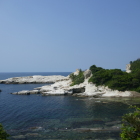 岩が白い