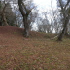 土塁の残る郭