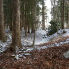 北側の土塁　堀