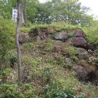 山頂郭北西突出部の石垣