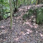 櫓跡手前の堀切＆土橋
