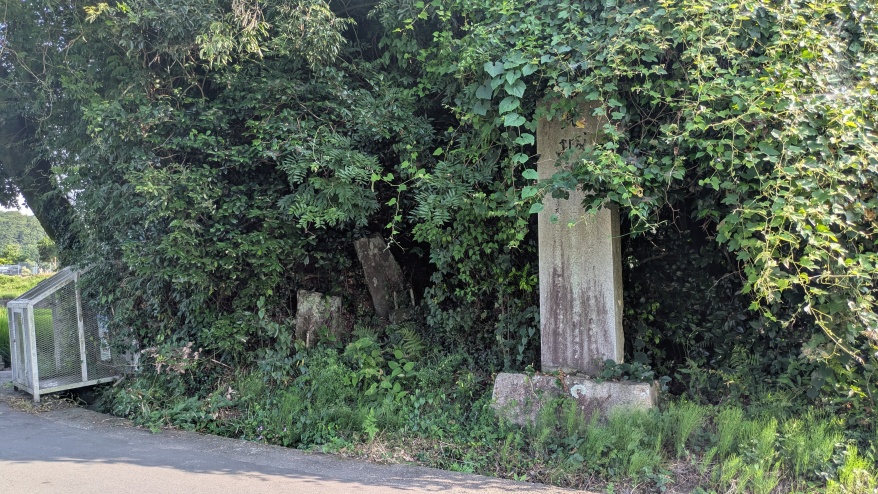 生活道路沿いの石碑