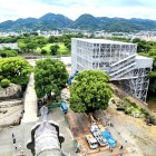 ⑨	大天守最上階より眺めた現在の宇土櫓（素屋根）