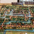 ⑥	福島城下の模型（八女民俗資料館）