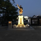 夜も松江城を守る吉晴公