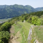 川を見下ろす