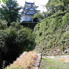 本丸北東面石垣と天守閣