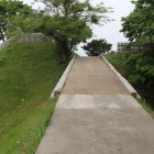 搦手口土塁城桜木橋壕