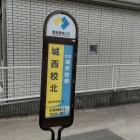 ④	城西北校バス停（島田美術館はこのすぐ横）