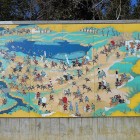 ③	山崎合戦図屏風（旗立松展望台）