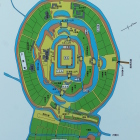田中城縄張図