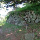 四脚門跡・本丸隅櫓台石垣