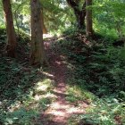 鶴峰城 主郭・北郭間土橋(北郭側から撮影)