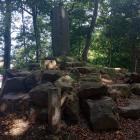 主郭の羽黒城址石碑