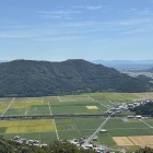安土山を望む