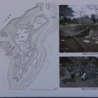 二俣城実測縄張図本丸に設置