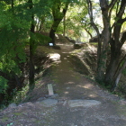 西曲輪北側枡形虎口の土橋