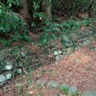 本郭への坂にあった石積み