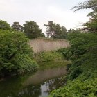 三の丸から見た本丸高石垣