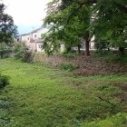 三の丸南門跡から見た城外側の石垣と空堀