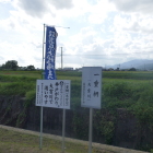 大宮川沿いに一重柵がかかる