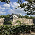 水堀の外から見た大阪城