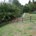 本丸北側の崖、落ち込んでいる