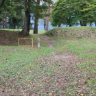 一の堀と本丸土塁虎口