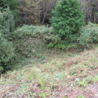 本丸先端崖下の空堀