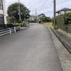 カーブした街並み